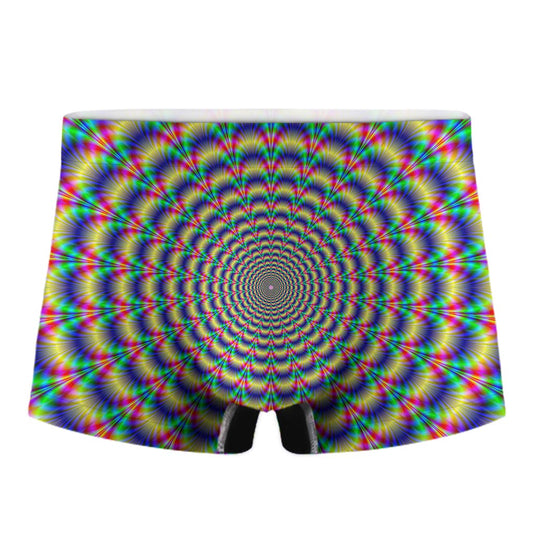 Psychedelic Explosion Optical Illusion Men's Boxer Briefs