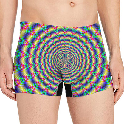 Psychedelic Explosion Optical Illusion Men's Boxer Briefs