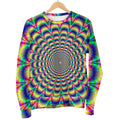 Psychedelic Explosion Optical Illusion Men's Crewneck Sweatshirt