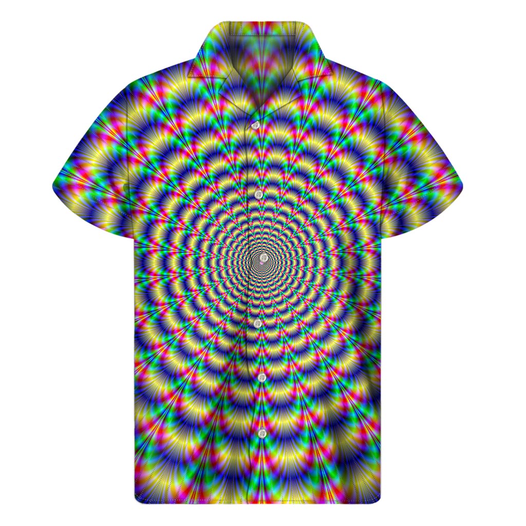Psychedelic Explosion Optical Illusion Men's Short Sleeve Shirt