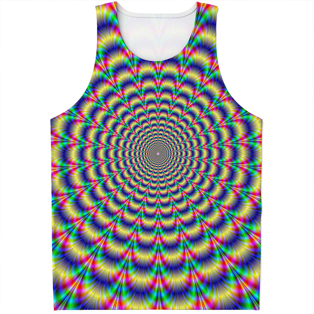 Psychedelic Explosion Optical Illusion Men's Tank Top
