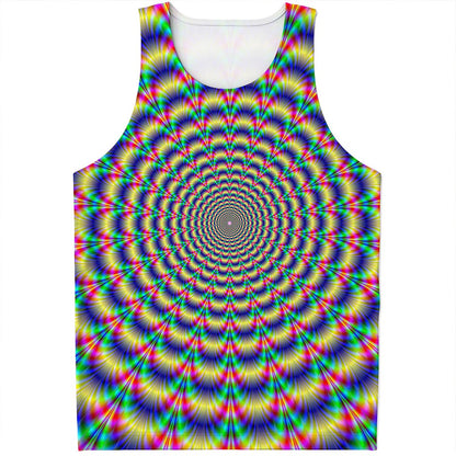 Psychedelic Explosion Optical Illusion Men's Tank Top