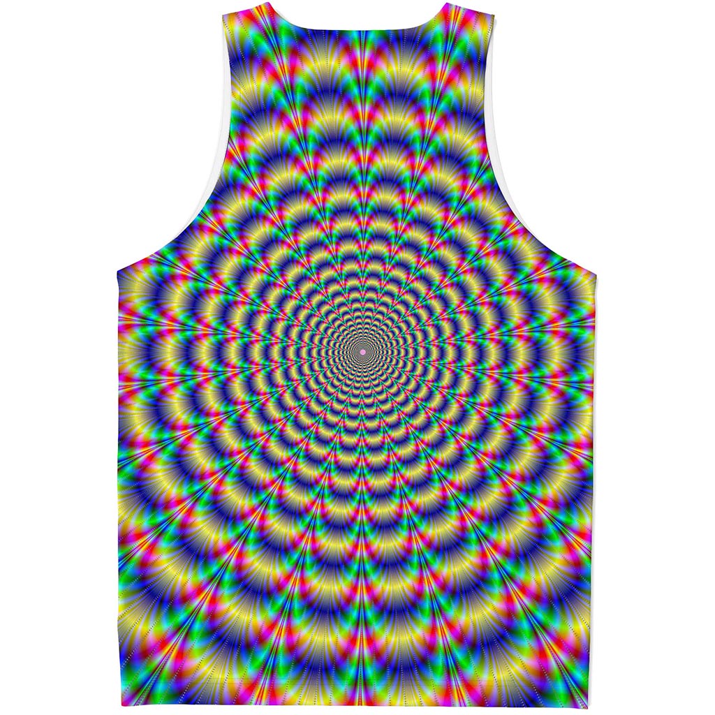 Psychedelic Explosion Optical Illusion Men's Tank Top