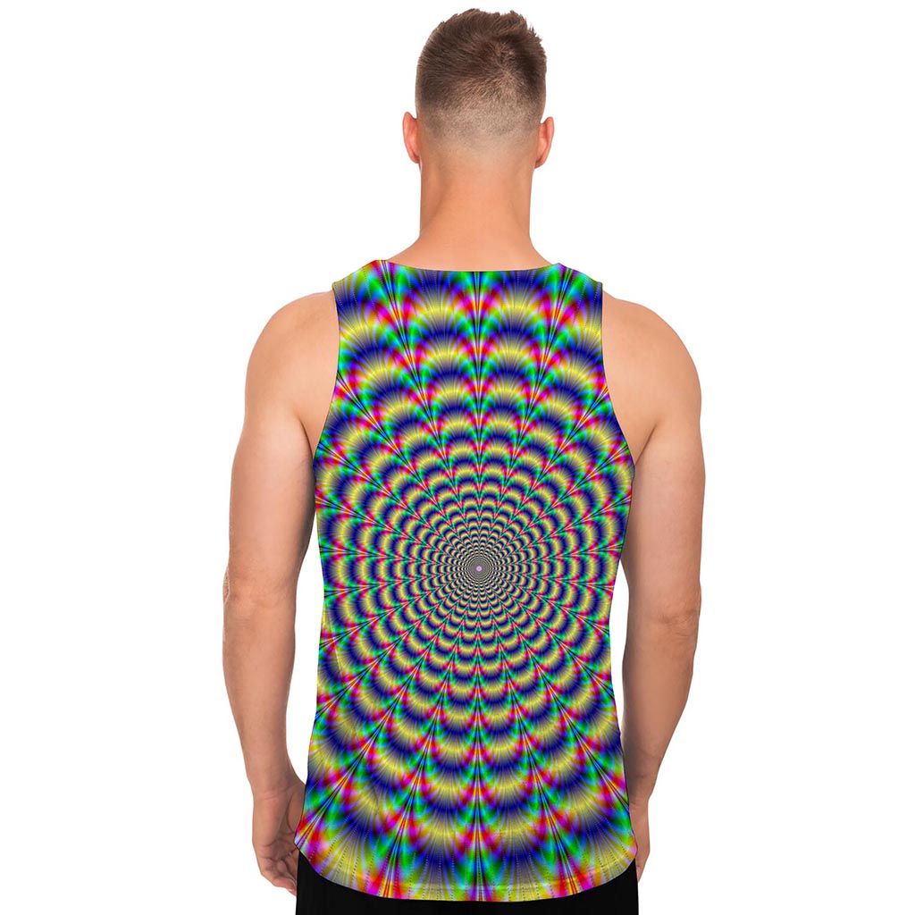 Psychedelic Explosion Optical Illusion Men's Tank Top