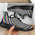 Psychedelic Explosion Optical Illusion Mesh Knit Shoes