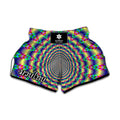 Psychedelic Explosion Optical Illusion Muay Thai Boxing Shorts