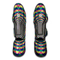 Psychedelic Explosion Optical Illusion Muay Thai Shin Guards