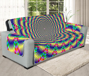 Psychedelic Explosion Optical Illusion Oversized Sofa Protector