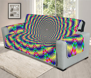 Psychedelic Explosion Optical Illusion Oversized Sofa Protector