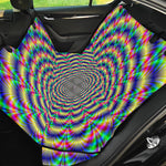 Psychedelic Explosion Optical Illusion Pet Car Back Seat Cover