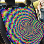 Psychedelic Explosion Optical Illusion Pet Car Back Seat Cover