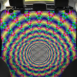 Psychedelic Explosion Optical Illusion Pet Car Back Seat Cover
