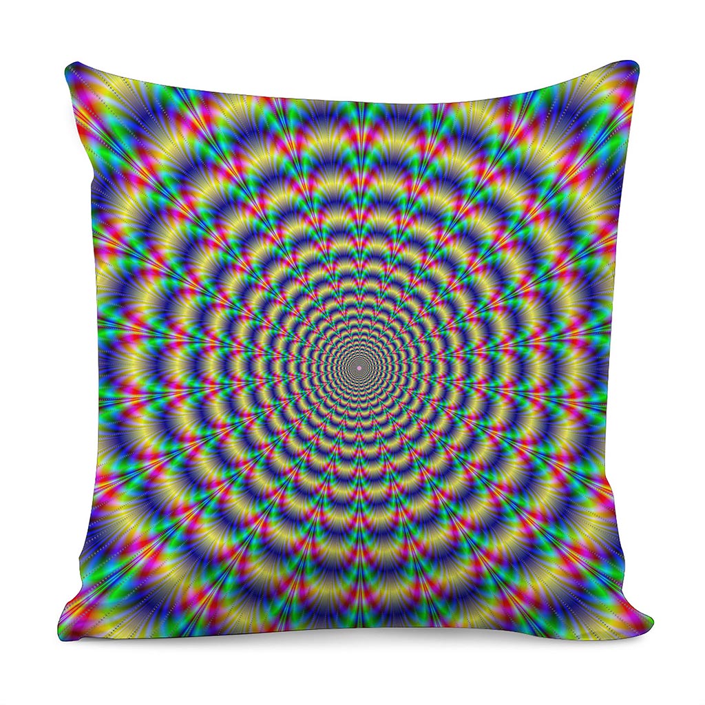 Psychedelic Explosion Optical Illusion Pillow Cover