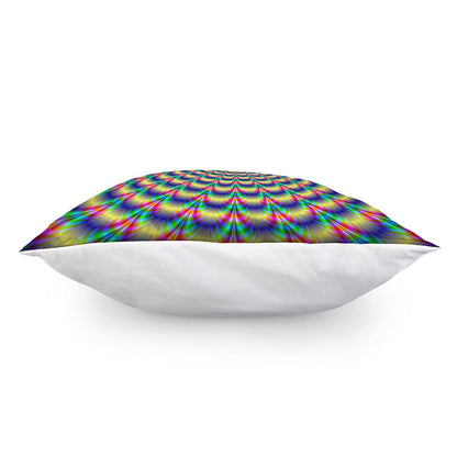 Psychedelic Explosion Optical Illusion Pillow Cover