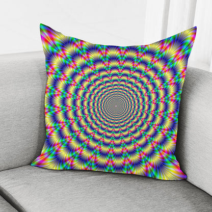 Psychedelic Explosion Optical Illusion Pillow Cover