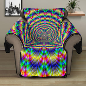 Psychedelic Explosion Optical Illusion Recliner Protector