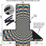 Psychedelic Explosion Optical Illusion Recliner Protector