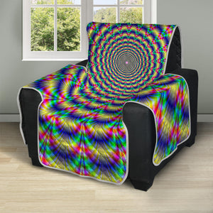 Psychedelic Explosion Optical Illusion Recliner Protector