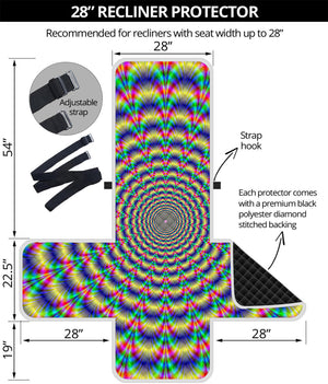 Psychedelic Explosion Optical Illusion Recliner Protector