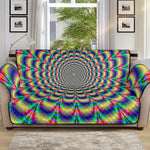 Psychedelic Explosion Optical Illusion Sofa Protector