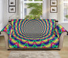 Psychedelic Explosion Optical Illusion Sofa Protector