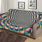 Psychedelic Explosion Optical Illusion Sofa Protector