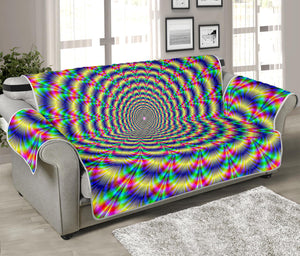 Psychedelic Explosion Optical Illusion Sofa Protector