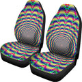 Psychedelic Explosion Optical Illusion Universal Fit Car Seat Covers