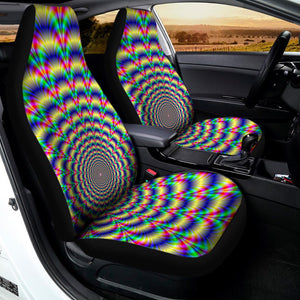 Psychedelic Explosion Optical Illusion Universal Fit Car Seat Covers