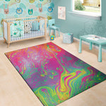 Psychedelic Formed Print Area Rug