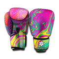 Psychedelic Formed Print Boxing Gloves