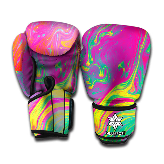 Psychedelic Formed Print Boxing Gloves