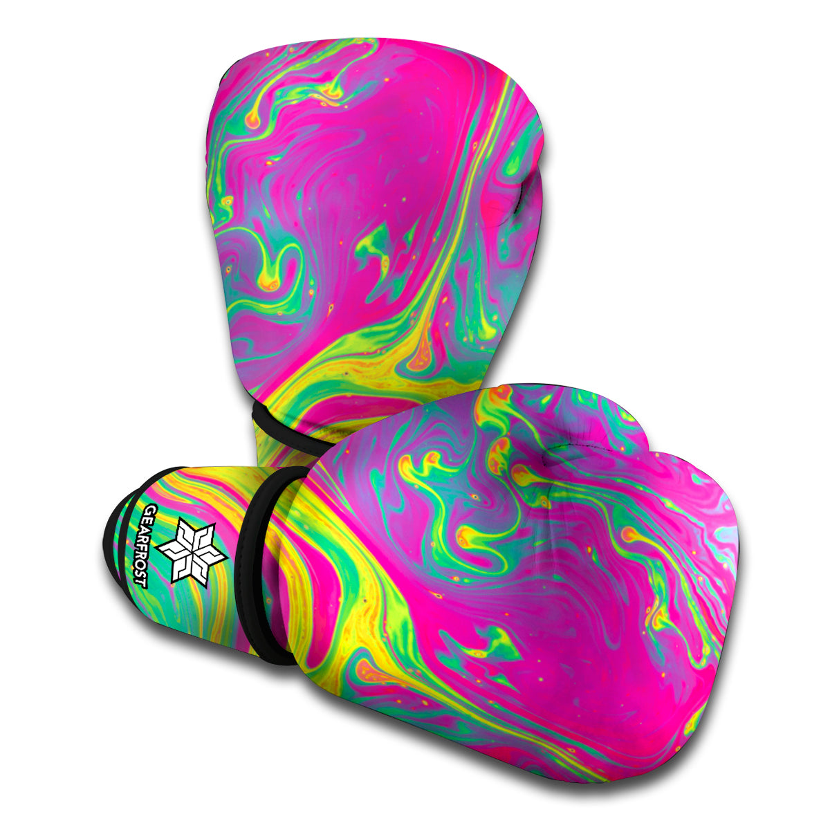 Psychedelic Formed Print Boxing Gloves