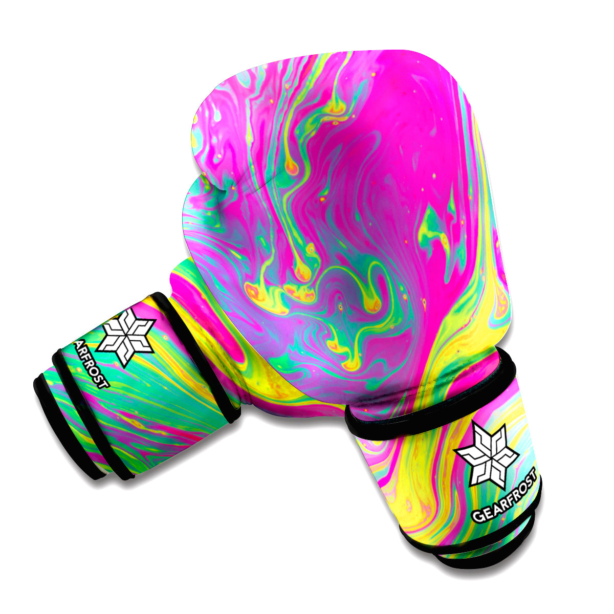 Psychedelic Formed Print Boxing Gloves