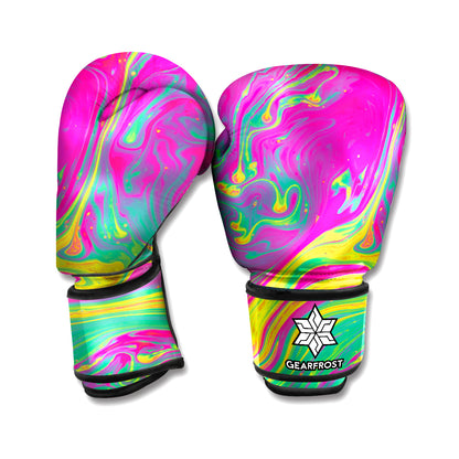 Psychedelic Formed Print Boxing Gloves