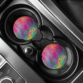 Psychedelic Formed Print Car Coasters