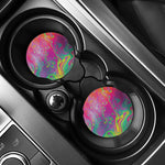 Psychedelic Formed Print Car Coasters
