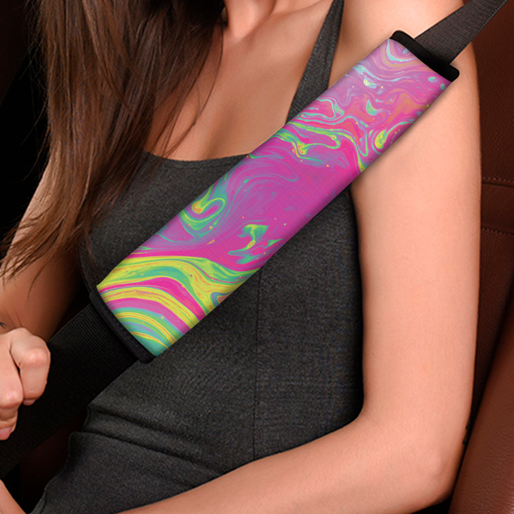 Psychedelic Formed Print Car Seat Belt Covers