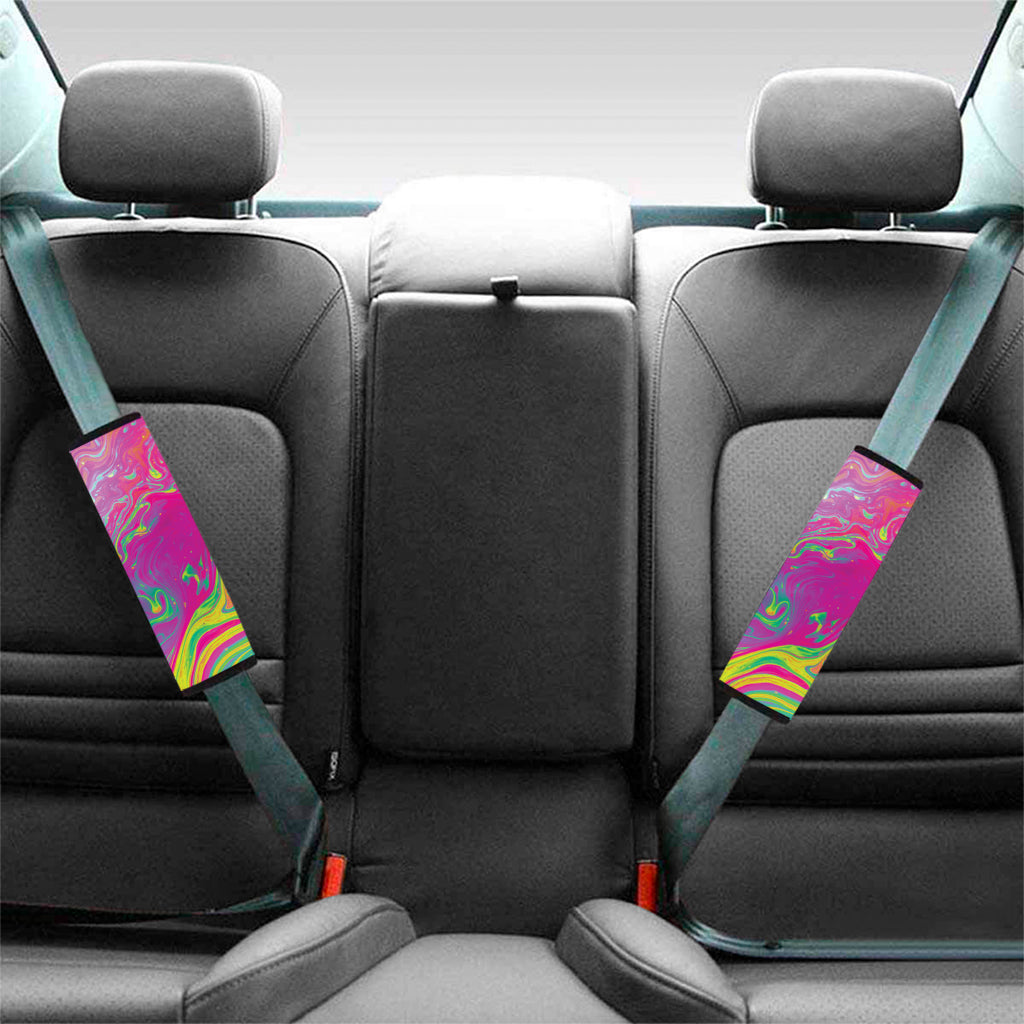 Psychedelic Formed Print Car Seat Belt Covers