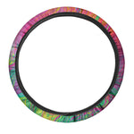 Psychedelic Formed Print Car Steering Wheel Cover