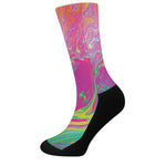 Psychedelic Formed Print Crew Socks