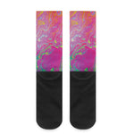 Psychedelic Formed Print Crew Socks