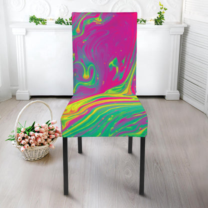 Psychedelic Formed Print Dining Chair Slipcover