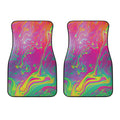 Psychedelic Formed Print Front Car Floor Mats
