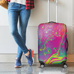 Psychedelic Formed Print Luggage Cover