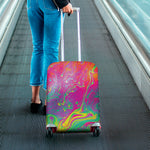 Psychedelic Formed Print Luggage Cover