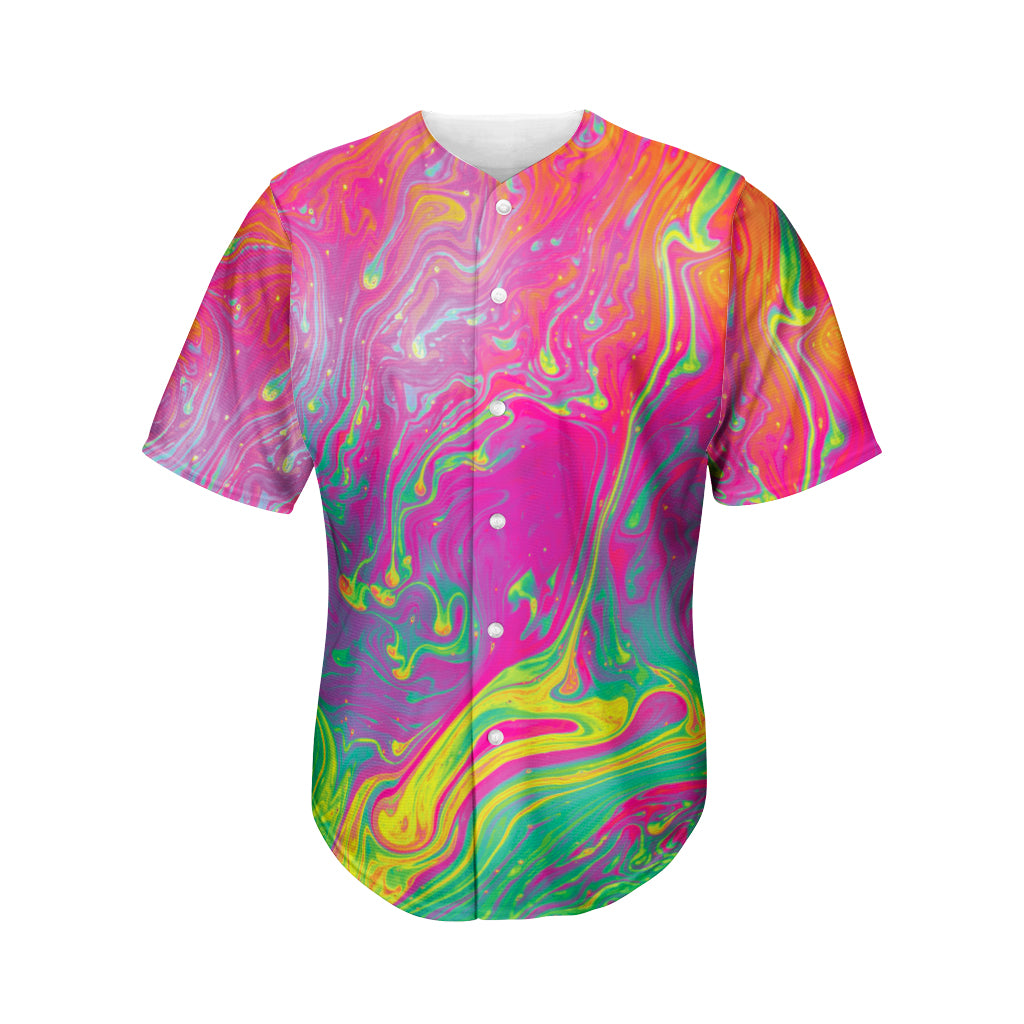 Psychedelic Formed Print Men's Baseball Jersey