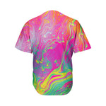 Psychedelic Formed Print Men's Baseball Jersey