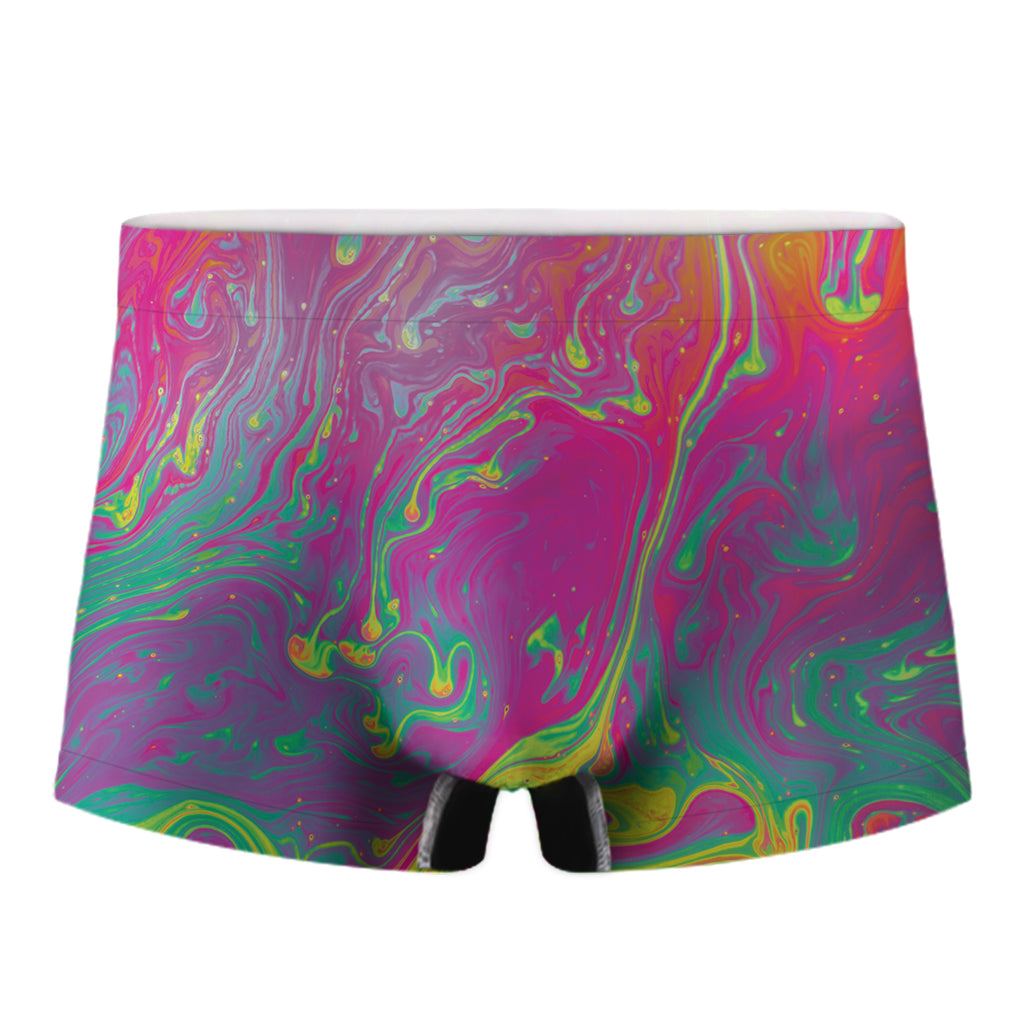 Psychedelic Formed Print Men's Boxer Briefs