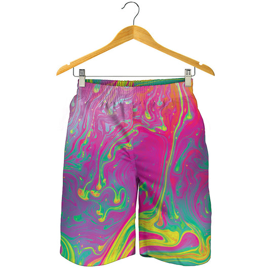 Psychedelic Formed Print Men's Shorts